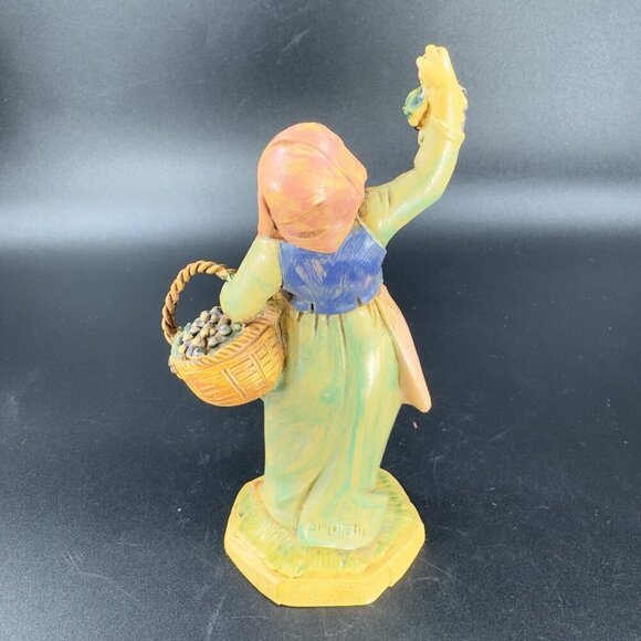 1999 Fontanini Depose Italy Nativity Grapes Carmi Vineyard Worker Figurine VTG - Picture 8 of 8